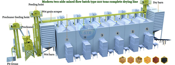 210 Tons Complete Drying Line